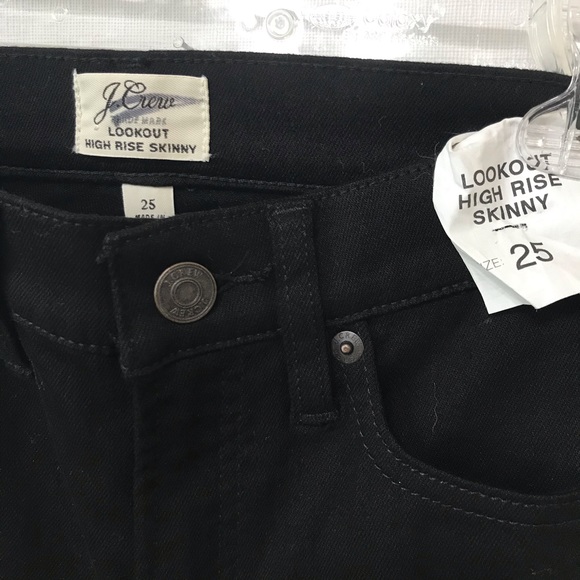 J. Crew Lookout High Rise Black Skinny Jeans - Picture 3 of 11